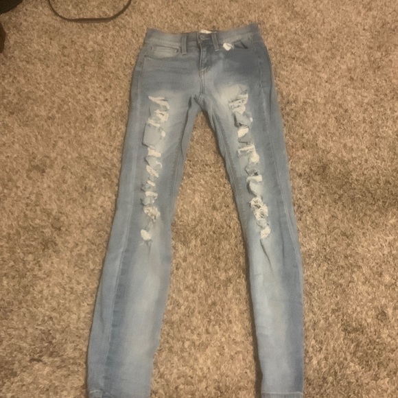 ripped jeans low rise - Picture 1 of 4